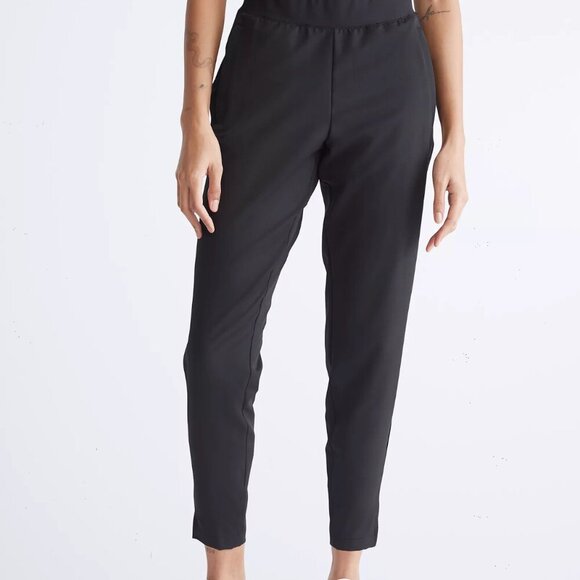 NWOT Cropped Black Calvin‎ Klein Performance Pants Women's Size Large - Picture 1 of 6